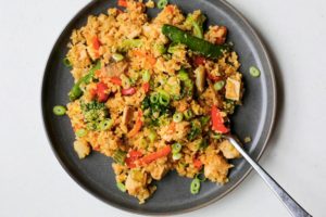 Easy Chicken Fried Cauliflower Rice