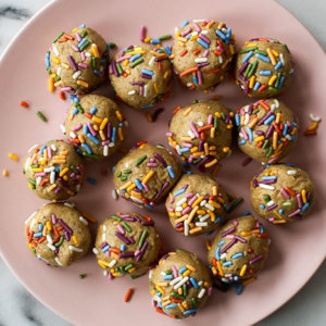 Birthday Cake Protein Bites